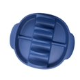 thumbnail image 3 of Soporte para tacos con ranuras para microondas, utensilios de cocina, bandeja para servir tacos, ideal para acampar, comida para llevar, reuniones, azul oscuro, 3 of 9