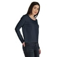 thumbnail image 3 of Inkmeso T-Shirt en Coton à Manches Longues Style de Rue Col Rond pour Femmes, 3 of 7