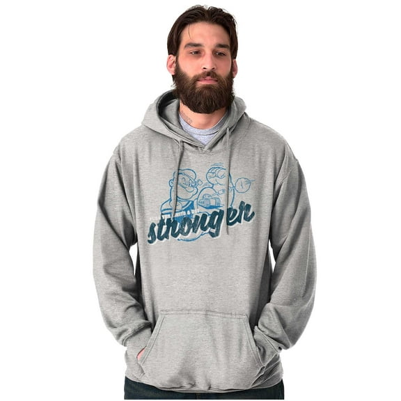 Popeye Push Yer Limits Get Stronger Hoodie Sweatshirt Women Men Brisco Brands S