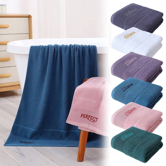Bath Towel Set, Premium Cotton Bathroom Towels with Quick Absorption and Fade Resistance, Soft and Thick Drying Towels for Shower and Spa, Topliu
