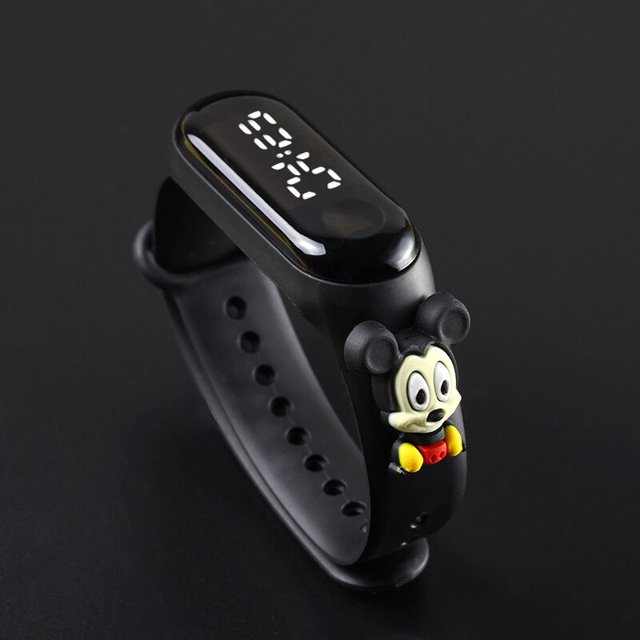 Disney-reloj Digital de Spider-Man para niños, película Marvel, Spiderman, deporte, táctil, electrónico, LED, resistente al agua, regalo
