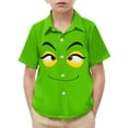 thumbnail image 2 of Piuwrlz 10 Boys Short polo Sleeve Teen Funny Graphic Shirts Tops Boy Funny Graphic Shirts Tops Pullover T Shirts Green Size 10 Years, 2 of 9