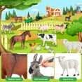 thumbnail image 3 of Mini Tudou Animal Farm Toy Figurines,23pcs Farm Truck Tractor Toy and Fence,Cow Horse Sheep Pig Play Figure Playsets,Educational Learning Toys for Toddlers, 3 of 6