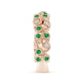 thumbnail image 4 of ANGARA Natural Nature Inspired Round Emerald & Diamond Vine Ring in 14K Rose Gold for Women (Size-1.8mm) | May Birthstone, Birthday, Anniversary, Jewelry Gift for Women | Natural Emerald Ring, 4 of 10