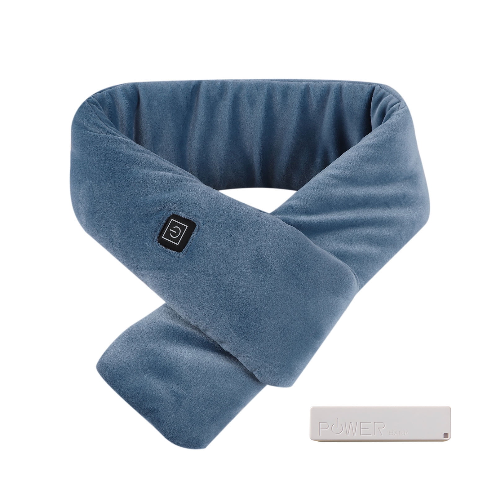 Mens Women Winter Heating Scarf USB Electric Heated Scarf with Neck