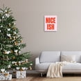 thumbnail image 4 of Stupell Industries Contemporary Nice Ish Red & Pink Canvas Art, 16 x 20, by House of Lulu, 4 of 8