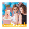thumbnail image 4 of Soportes para tartas de acrílico transparente, caja para tartas rellenable, caja de exhibición redonda para tartas con tapa, caja decorativa para centro de mesa para bodas B, 4 of 8