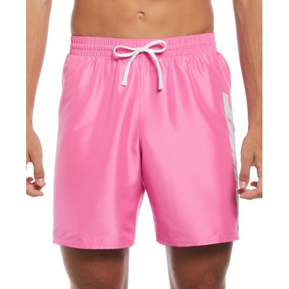 Nike Mens Regular fit Swim Trunks Swimwear Small Pink Solid