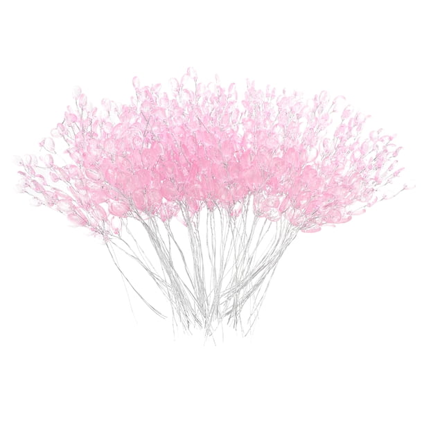 RomaMX 50 unids decoraciones de boda decoraciones gota flores acrílico cuentas palo decoración de pelo