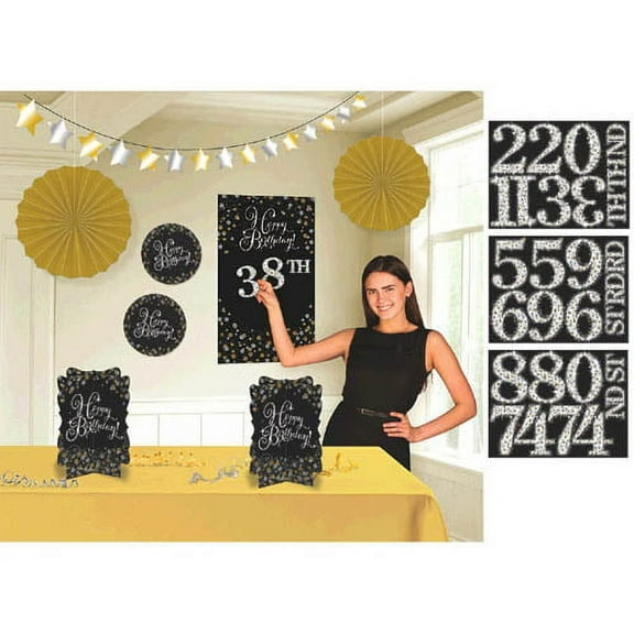Various Sparkling Celebration Over Hill Birthday Party Decoration Kit