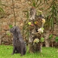 thumbnail image 2 of Bonita escultura de perro, estatua de perro para césped, jardín, linda estatuilla de animal, decoración de perro de resina realista, 2 of 6