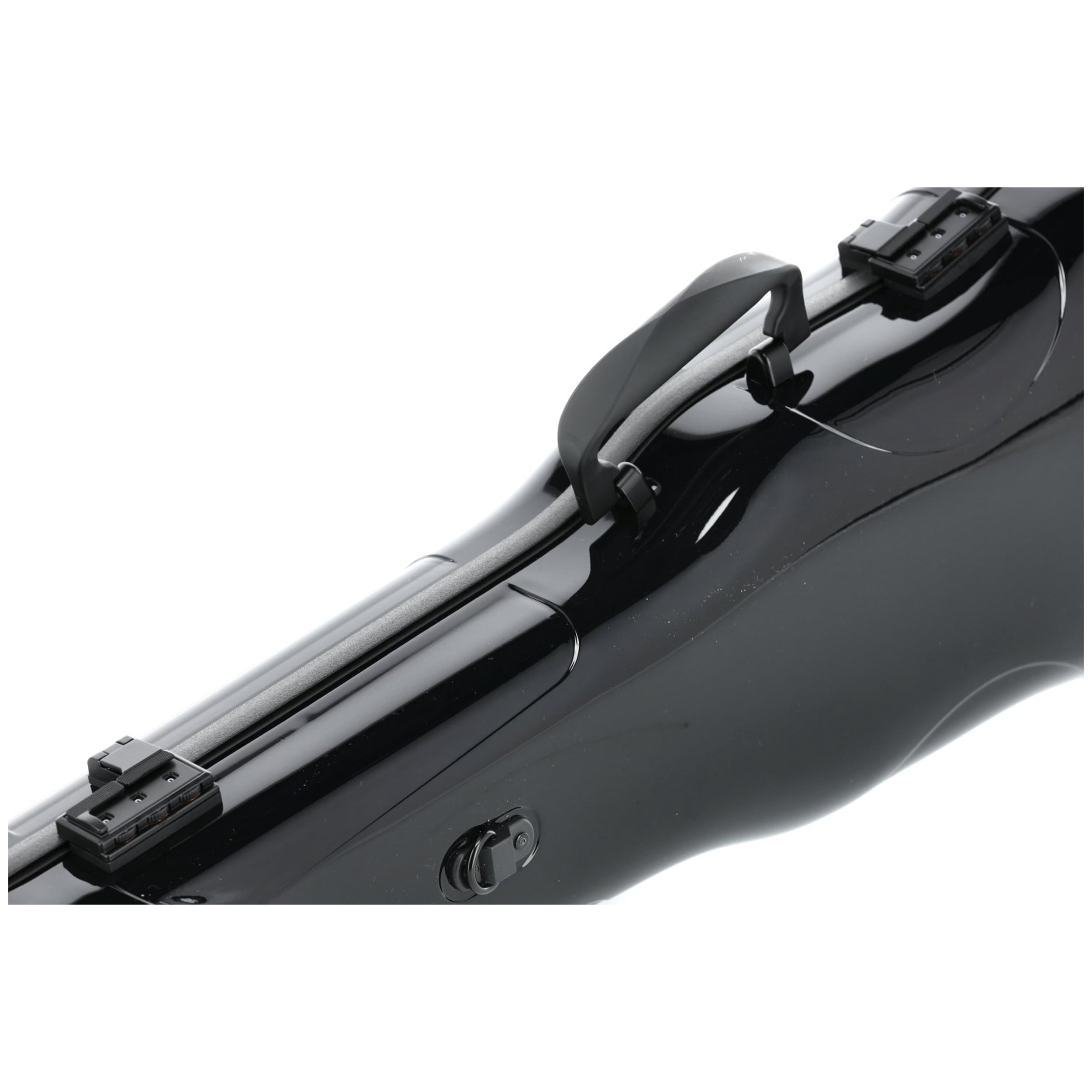 GEWA Violin Case, Air 1.7, Shaped, 4/4, Black/Black, High Gloss, w/Subway Handle