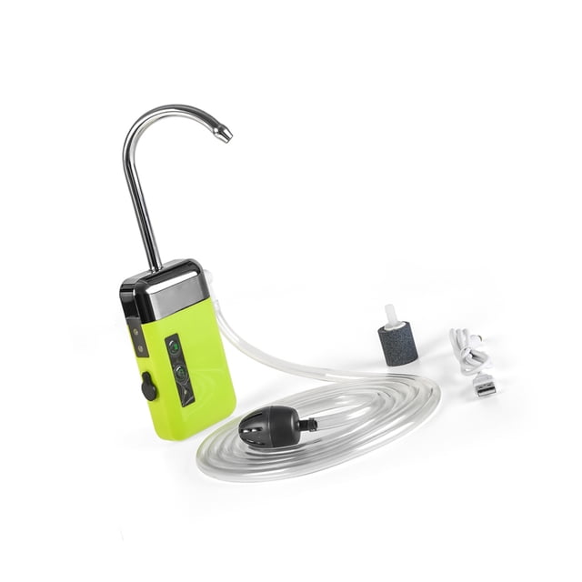 Soidarity Bomba de aire para acuario, bomba de circulación de agua de inducción multifunción, bomba de oxígeno con iluminación LED para pecera de Pescar Soidarity OD003893-00