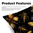 thumbnail image 2 of Fireflies Throw Pillow Covers Set of 2 - 16x16, 18x18, 20x20 Inches - Unique Patterns - Ideal for Bed Pillow, Throw Pillows for Various Occasions, 2 of 6