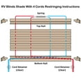 thumbnail image 6 of 3 Set RV Blinds Repair Kit for Camper Window, Pleated RV Shade Repair Kit, Camper Blinds String Maintain for Day Night Pleated Window Shade-Tan, 6 of 7