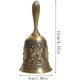 thumbnail image 4 of Campana de mano, campana clásica de aleación de zinc, campana de mano de aleación de zinc, con grabado, para escuela, recepción, cena, tienda, hotel, campana dorada (bronce), 4 of 5