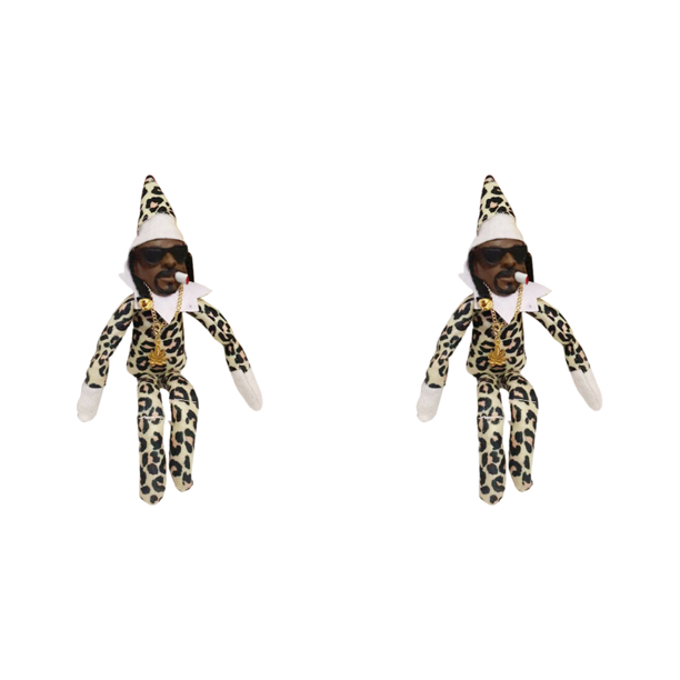 Muñeco Elfo Navideño Hecho A Mano Adornos Muñeca Navideña (leopardo)