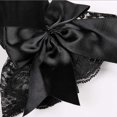 thumbnail image 3 of Elegant Short Lace Mesh Gloves with Delicate Bow Border for Wedding Opera and Tea Party Events Size:One Size, 3 of 3
