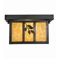 thumbnail image 6 of Meyda Tiffany 52808 Hyde Park Sprig 14" Wide Flush Mount Square Ceiling Fixture - Brown, 6 of 7