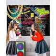 thumbnail image 4 of Custom 90s House Party Backdrop Hip Hop 80's 90's Theme Party Decorations Graffiti Brick Wall Fresh Prince Retro Music Rock Punk 90s Background Banner Photo Studio Props(7x5ft), 4 of 8