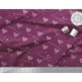 thumbnail image 3 of Soimoi Pink polyester Crepe Fabric Insect & Floral Heart Decor Fabric Printed BTY 52 Inch Wide, 3 of 3