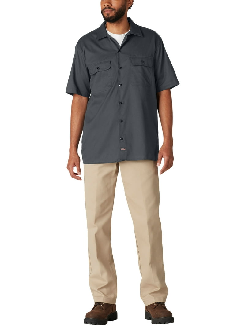 Genuine Dickies Men's FLEX Short Sleeve Work Shirt with Temp