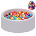 thumbnail image 1 of Piscina de bolas de espuma Wilwolfer para niños pequeños con 100 bolas, tamaño grande, 1 of 5