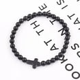 thumbnail image 3 of EOEMY 6mm Chakra Natural Stone Cross Beads Women Men Elastic Bracelets Charm Jewelry, 3 of 9