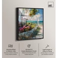 thumbnail image 2 of Local Beach House Framed High-Gloss Acrylic Glass Wall Art Colorful Coastal Wall Art by Art Remedy, Black Frame, 16 x 20, 2 of 7