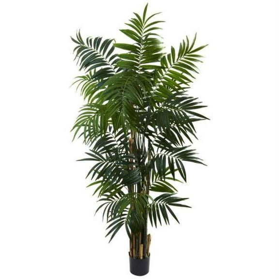 Nearly Natural  6' Bulb Areca Palm Tree