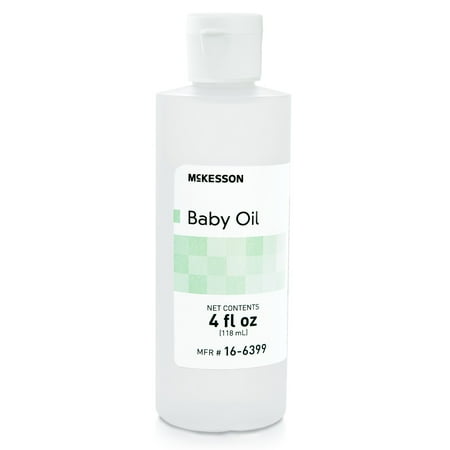 McKesson Baby Oil for Dry Skin Lightly Scented - Mild and Gentle 4 fl oz 96 Ct