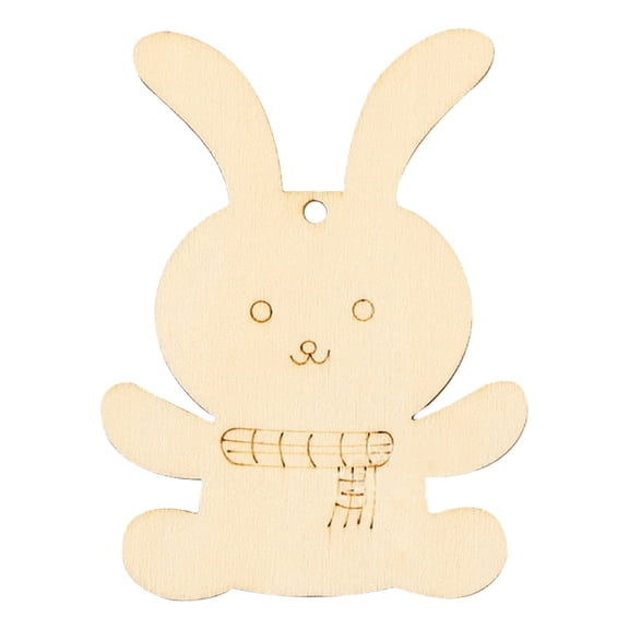 Easter Decorations, Wooden Egg Ornaments to Paint Easter Decoration Cutouts Unfinished DIY Blank Unfinished Wood Discs Ornament for Home Crafts Hanging Spring Decoration