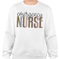 thumbnail image 2 of Emergency Nurse Leopard Print Sweatshirt Unisex Large White, 2 of 5