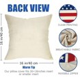 thumbnail image 2 of 4th of July Patriotic Decorative Throw Pillow Covers 16 x 16 Set of 4, America USA Red White Blue Stripes Stars Porch Outdoor Pillowcase, American Independence Day Cushion Case Home Decor, 2 of 6