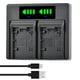 thumbnail image 2 of Batería Batmax VW-VBT380 VW-VBT190 Negro con Cargador USB Dual para Panasonic HC-V210 HC-V250 HC-V38, 2 of 8