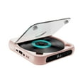 thumbnail image 2 of Guardoinrt Compact Audio Music Player With Rechargeable Battery And LCD Screen Home Entertainment Purposes CD Player FM Radio Port Pink 135x135x25mm, 2 of 6