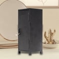 thumbnail image 6 of 1 Metal Mini Locker Desktop Storage Organizer with Lock and Key for Cosmetics Jewelry Collectibles Women Students, 6 of 9