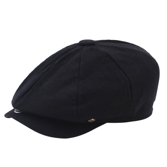 Hats for Women Unisex Solid Linen Octagonal Fashion Painter Beret Hat Autumn Winter