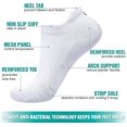 thumbnail image 2 of Sports Socks Thick Cushion Ankle Socks Trainer Socks Running Socks (6 Pairs), 2 of 5
