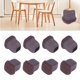 thumbnail image 3 of 8 Fundas Para Patas De Silla, Protector De Suelo TPE Con ​​Almohadilla De Fieltro, Juego De Tapas Para Patas De Muebles Para Mesa, Taburete, Marrón, 3 of 8