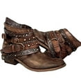 thumbnail image 2 of DPTALR Bottines Courtes pour Femmes et Filles, Chaussures de Moto en Cuir, 2 of 4