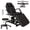 Electric-Black, variant on Kigoty Adjustable Leather Massage Table, 72" x 24", White