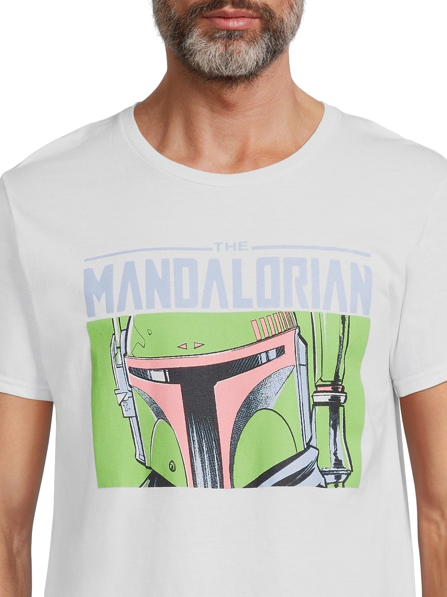 Star Wars Men's Grogu and Boba Fett Graphic Tees, 2-Pack