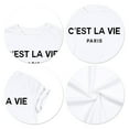 thumbnail image 4 of Puliio France Shirt Women Tower T Shirt Travel In France Tshirts Vacation Tees Tops, 4 of 7