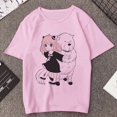 thumbnail image 3 of Camiseta estampada de Manga Anya Forger para mujer, remera de Anime Rosa divertida de la familia Spy X, playera informal Harajuku de Manga corta para mujer, 3 of 5