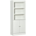 thumbnail image 1 of HOMCOM 72" Kitchen Pantry Cabinet, Buffet with Hutch, Bookcase with Doors, 1 of 9