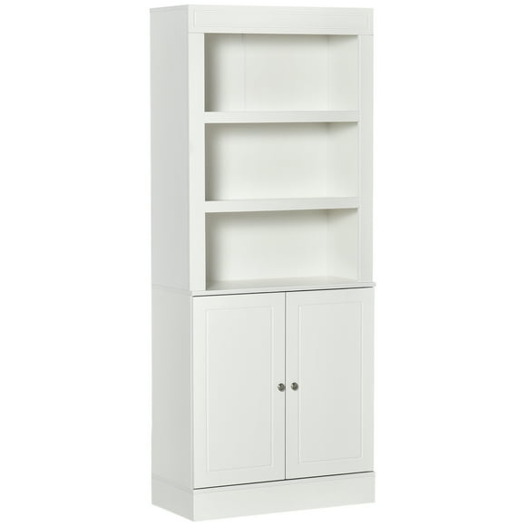 HOMCOM 72" Kitchen Pantry Cabinet, Buffet with Hutch, Bookcase with Doors
