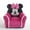Pink, variant on Disney Minnie Mouse Kids Figural Bean Bag with Sherpa Trimming