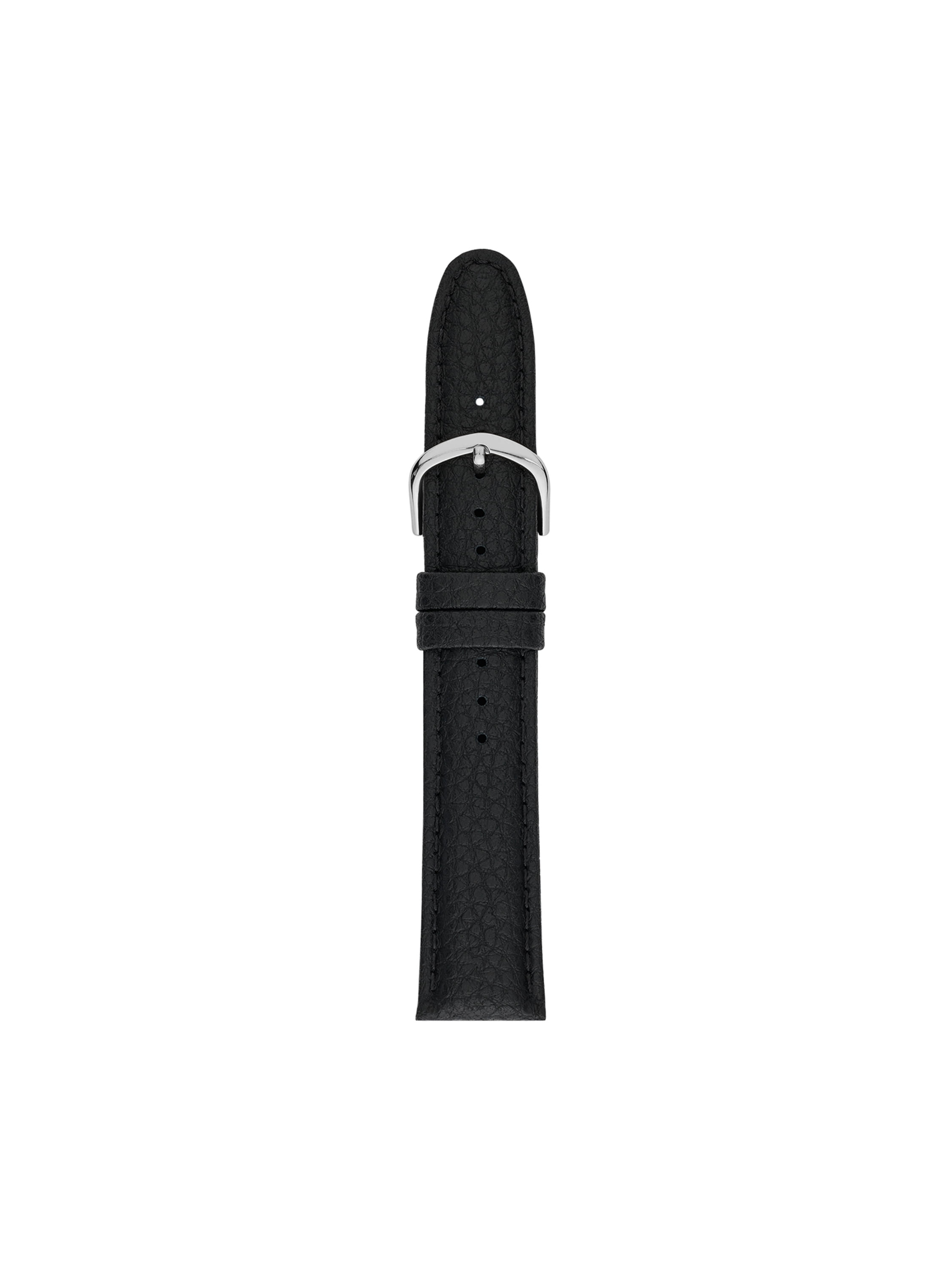 20MM Black Genuine Leather Textured Replacement Watch Band (FMDBA010)