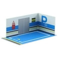 thumbnail image 1 of 1:32 Parking Lot Model Car Diecast Garage Car Parking Lot Scene for Diorama Collection Background 32108 Blue, 1 of 4